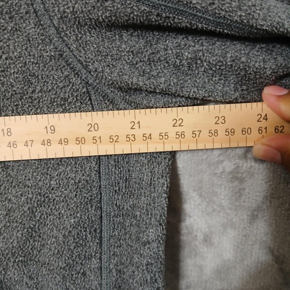 Solaris Men Sweater Gray Size L Fleece Mock Neck Zip Pockets Full Zip - Picture 7 of 8